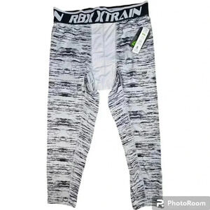 NWT RBX Pro X-Dri Compression Leggings Gray&black men's # CRM716 S or L
